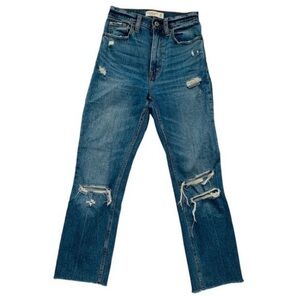 Abercrombie and fitch the ankle straight ultra high rise jeans
